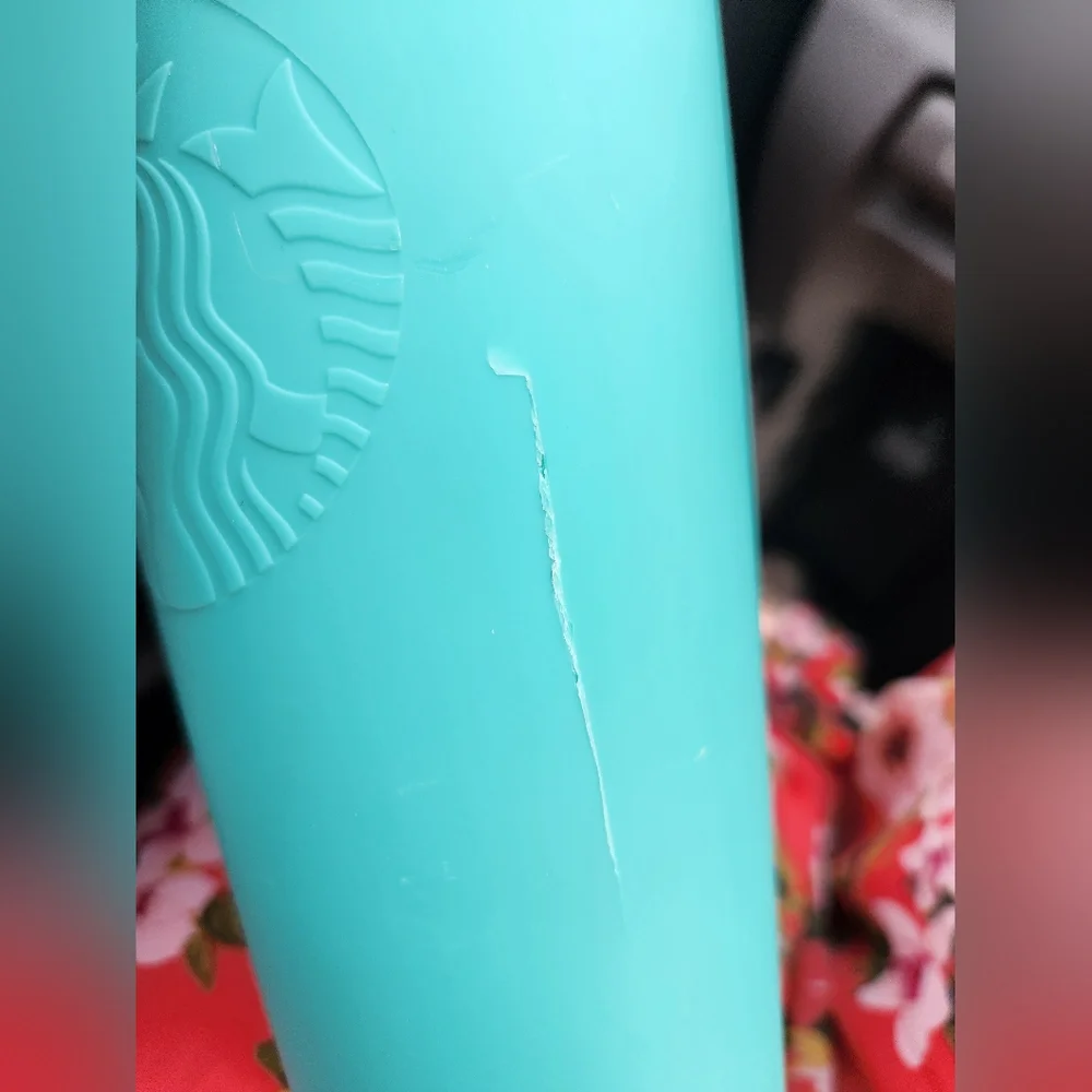 Rare Starbucks Matte Tiffany Green Soft Touch Venti 24oz Tumbler No Straw